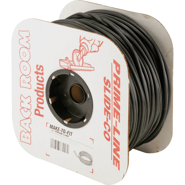 Prime-Line 0.165 In. Dia. x 500 Ft. L. Black Vinyl Screen Retainer Spline