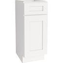 CraftMark Plymouth Shaker 12 In. W x 24 In. D x 34.5 In. H Ready to Assemble White Base Kitchen Cabinet
