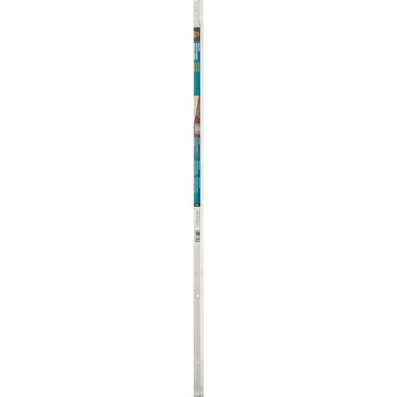 M-D Satin Silver Fluted 7/8 In. x 3 Ft. Aluminum Carpet Trim Bar