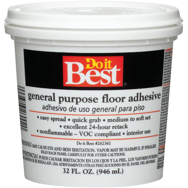 Do it Best Beige General-Purpose Floor Adhesive (Quart)