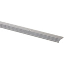 M-D Satin Silver Fluted 7/8 In. x 6 Ft. Aluminum Carpet Trim Bar