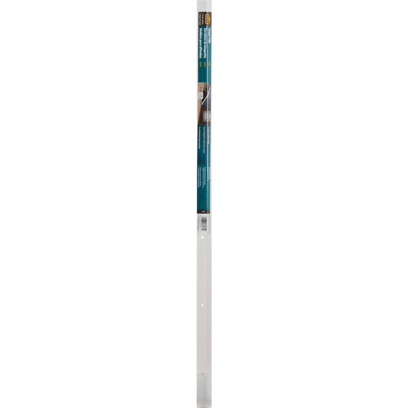 M-D Satin Silver Fluted 1-3/8 In. x 3 Ft. Aluminum Carpet Trim Bar, Wide
