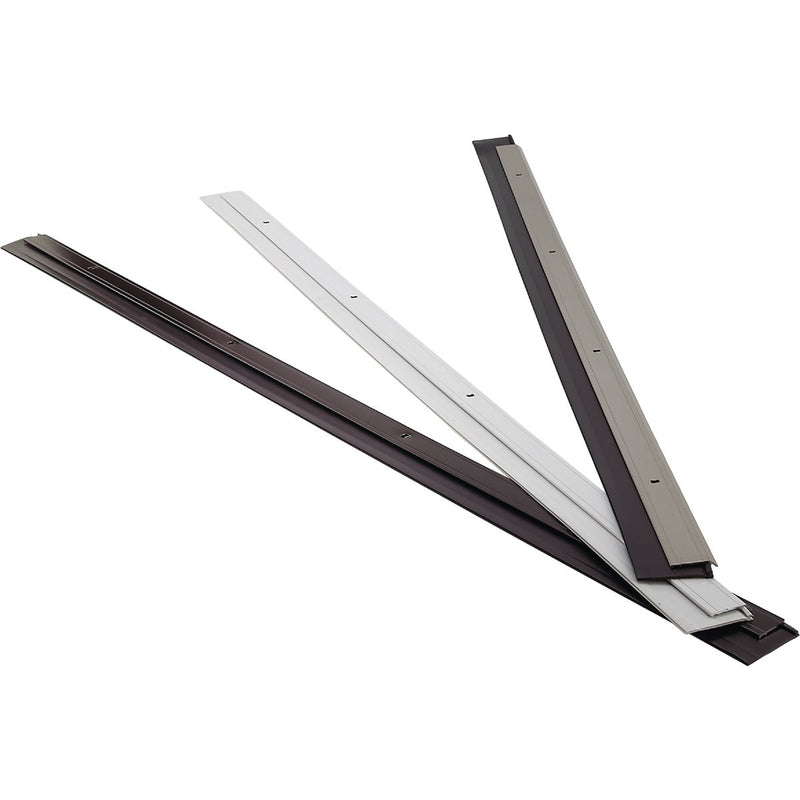 M-D 2 In. W. x 36 In. L. Satin Nickel Heavy-Duty Aluminum And Vinyl Door Sweep