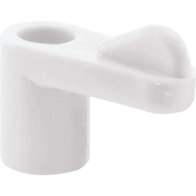 Prime-Line 3/8 In. White Swivel Plastic Screen Clips with Screws (12 Count)