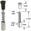 Prime-Line Silver Die-Cast Window Screen Repair Plunger Latch (6-Pack)