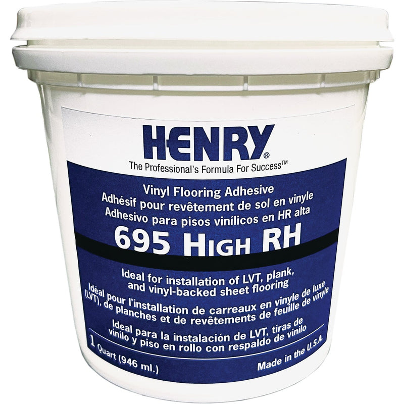 Henry 695 High RH Vinyl Floor Adhesive, 1 Qt.