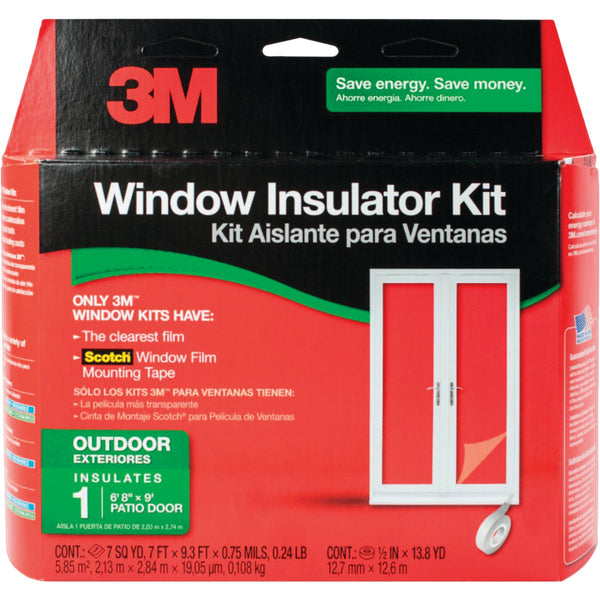 3M 84 In. x 112 In. Outdoor Patio Door Window Insulation Kit