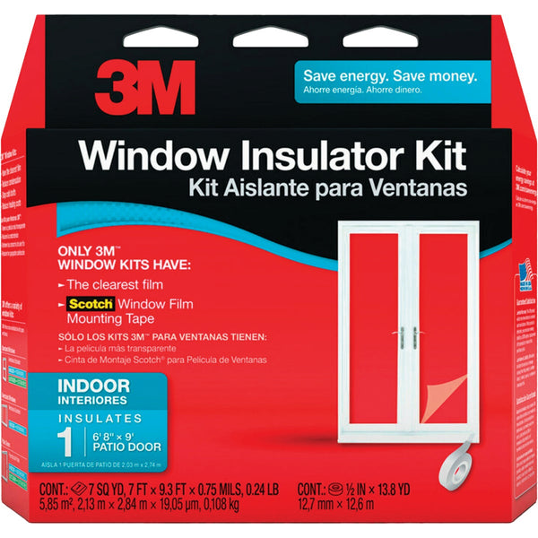 3M 84 In. x 112 In. Indoor Patio Door Window Insulation Kit