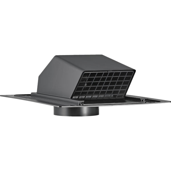 Lambro 4 In. Black ABS Plastic Exhaust Roof Vent