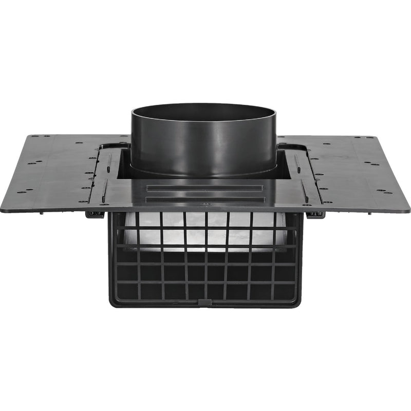 Lambro 4 In. Black ABS Plastic Exhaust Roof Vent