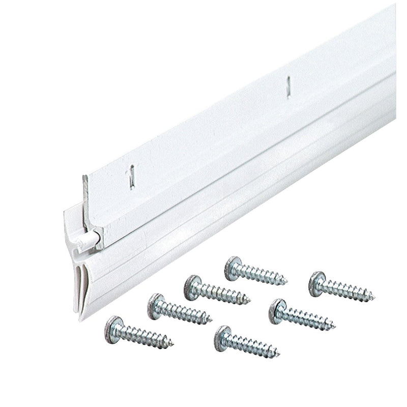 M-D 1-1/4 In. x 36 In. White Aluminum & Vinyl Door Sweep