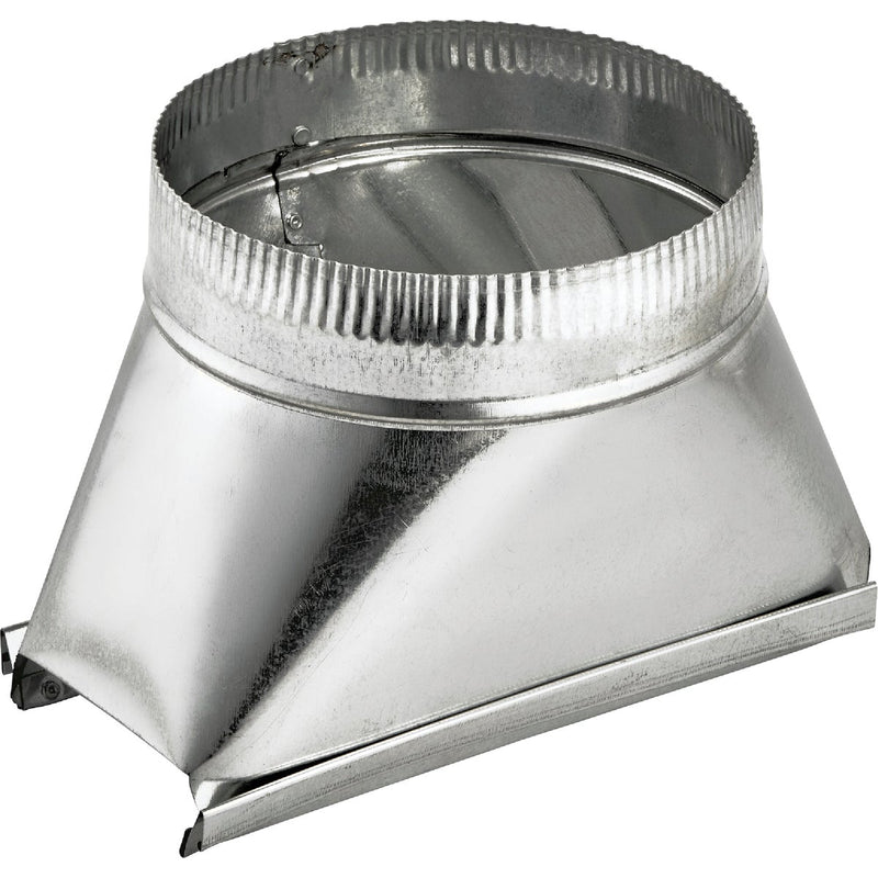 Lambro 3-1/4 In. x 10 In. to 6 In. Round Galvanized Steel Straight Stack Boot