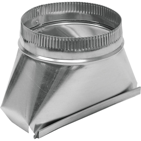 Lambro 3-1/4 In. x 10 In. to 7 In. Round Galvanized Steel Straight Stack Boot