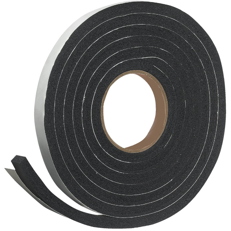 Do it Best 3/4" W x 7/16" T x 10 'L Black Foam Weatherstrip Tape