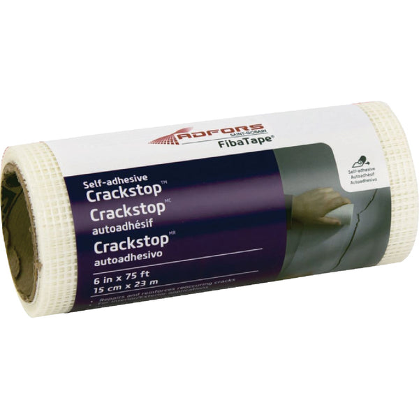 FibaTape Crackstop 6 In. x 75 Ft. Self-Adhesive Repair Fabric