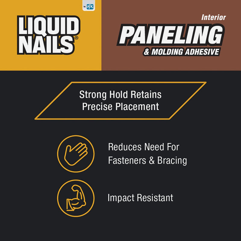 LIQUID NAILS 10 Oz. Paneling and Molding Adhesive