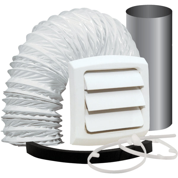 Dundas Jafine 3 In. to 4 In. Exhaust Bath Fan Vent Kit (5-Piece)