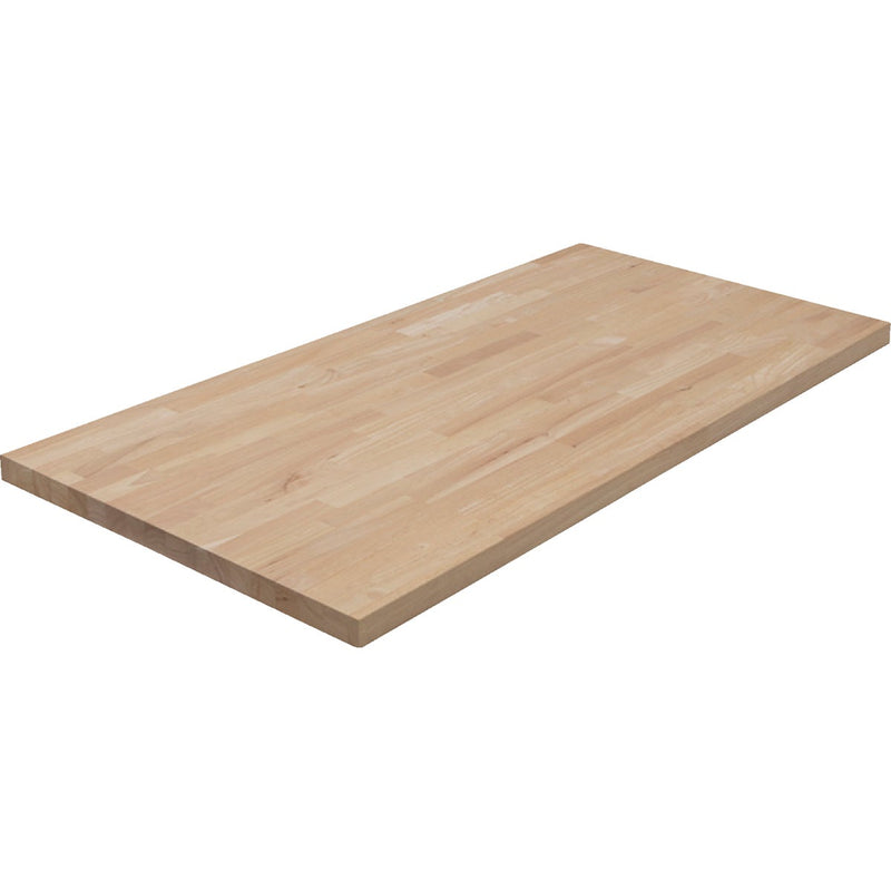 VT Industries CenterPointe 50 In. L x 25 In. D x 1.5 In. T Unfinished Hevea Wood Butcher Block Countertop with Square Edge