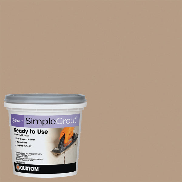 Custom Building Products Simplegrout Quart Haystack Pre-Mixed Tile Grout