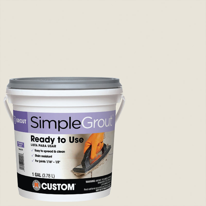 Custom Building Products Simplegrout Gallon Bright White Pre-Mixed Sanded Tile Grout