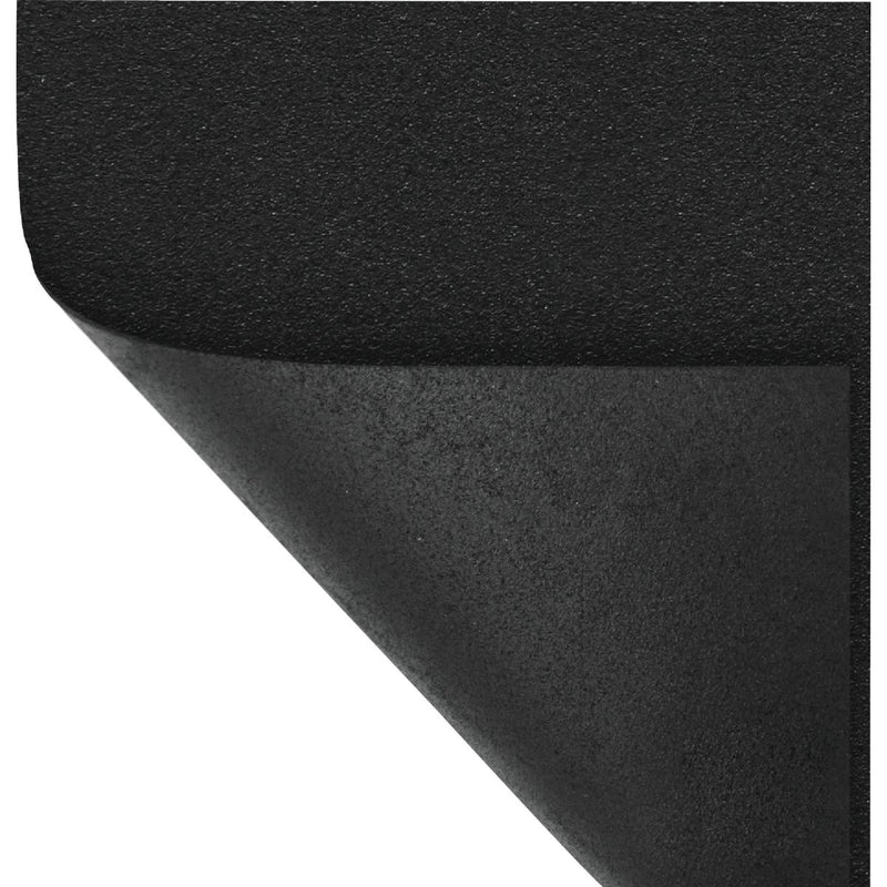 Multy Home 36 In. x 35 Ft. Black Nonslip Rubber Runner