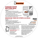 Frost King 2-3/4 In. x 10 Ft. Black Vinyl Bottom Garage Door Seal