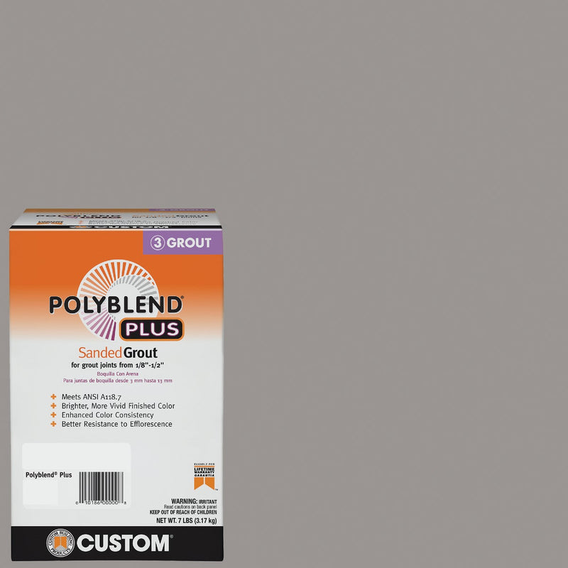 Custom Building Products PolyBlend PLUS 7 Lb. Delorean Gray Sanded Tile Grout