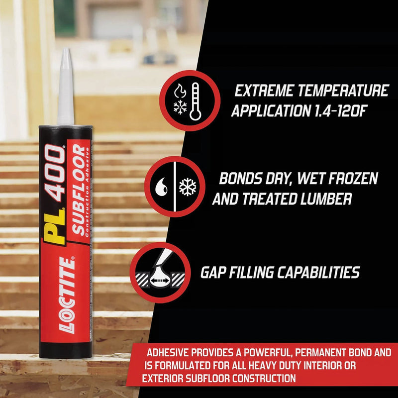 LOCTITE PL 400 10 Oz. VOC Subfloor Adhesive