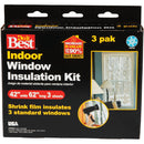 Do it Best 42 In. x 62 In. Indoor Shrink Film Window Kit, (3-Pack)