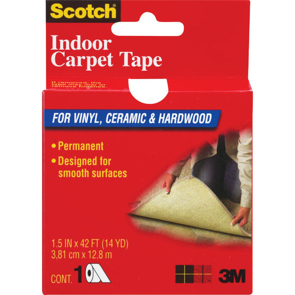 Scotch Indoor 1.5 In. x 42 Ft. (38.1 mm x 12.8
m) Carpet Tape