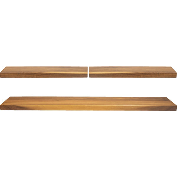 CenterPointe Acacia Wood Floating Shelves Set (3-Piece)