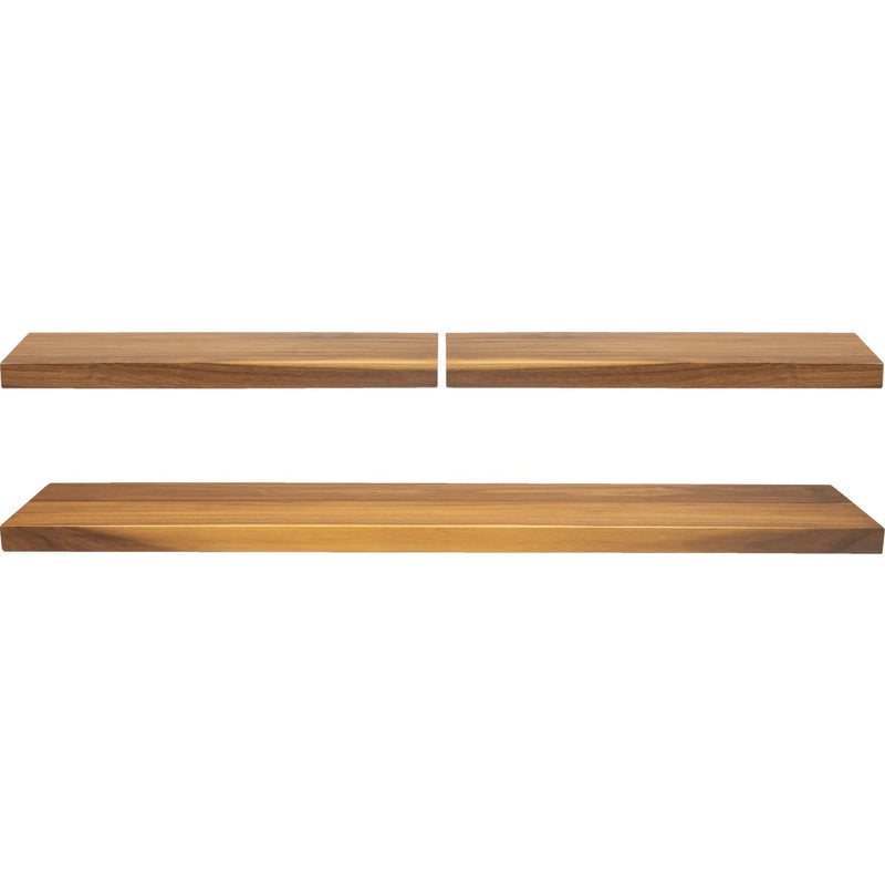 CenterPointe Acacia Wood Floating Shelves Set (3-Piece)