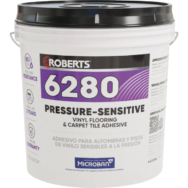 Roberts Pressure Sensitive Floor Adhesive, 4 Gal.