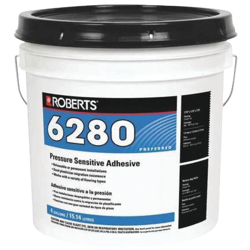 Roberts Pressure Sensitive Floor Adhesive, 4 Gal.
