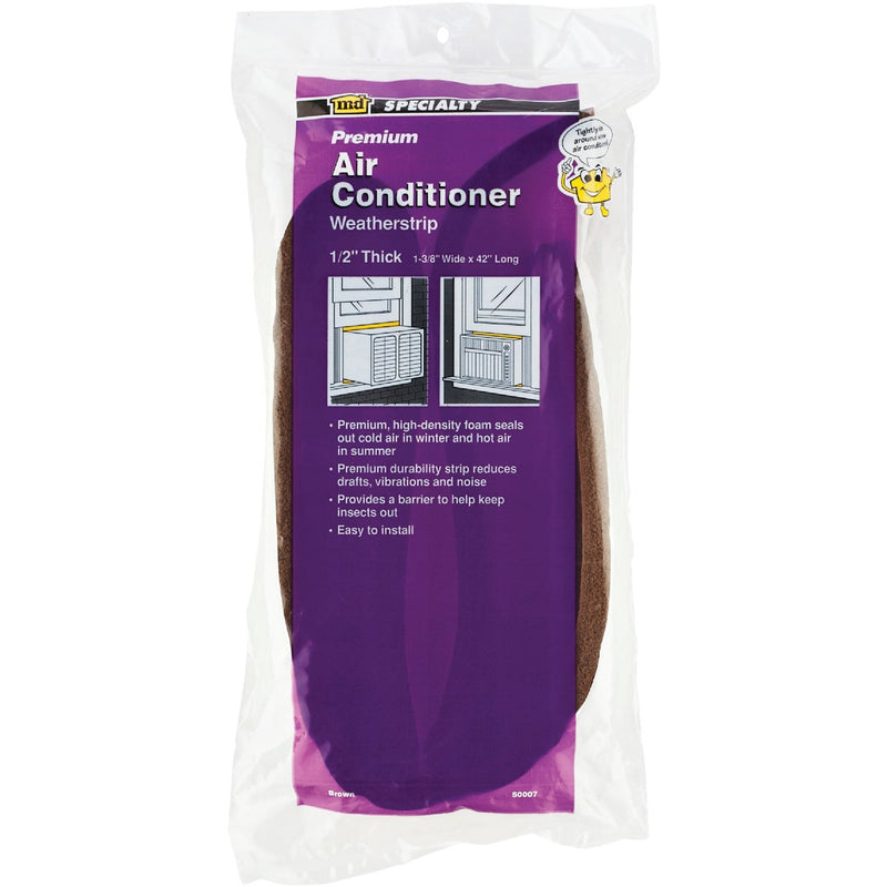 M-D 42 In. x 1-3/8 In. x 1/2 In. Air Conditioning Weatherstrip, Brown