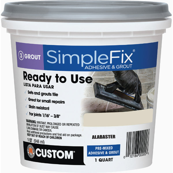 Custom Building Products Simplefix Quart Alabaster Pre-Mixed Sanded Tile Grout