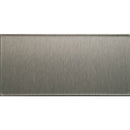 Aspect 3 In. x 6 In. Aluminum Backsplash Peel & Stick, Short Grain Stainless (8-Pack)