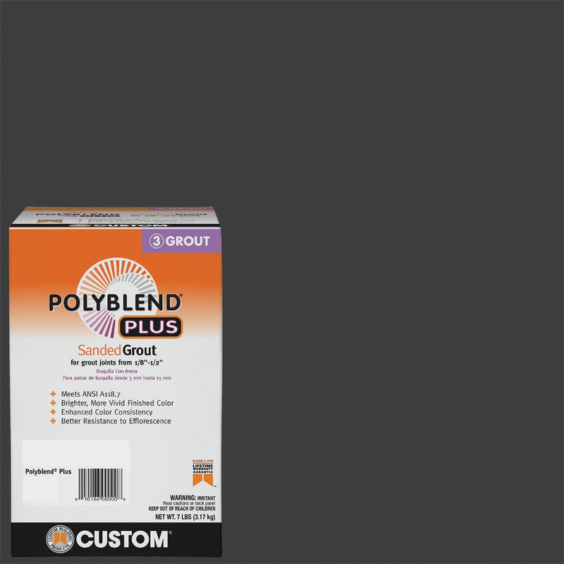 Custom Building Products PolyBlend PLUS 7 Lb. Charcoal Sanded Tile Grout