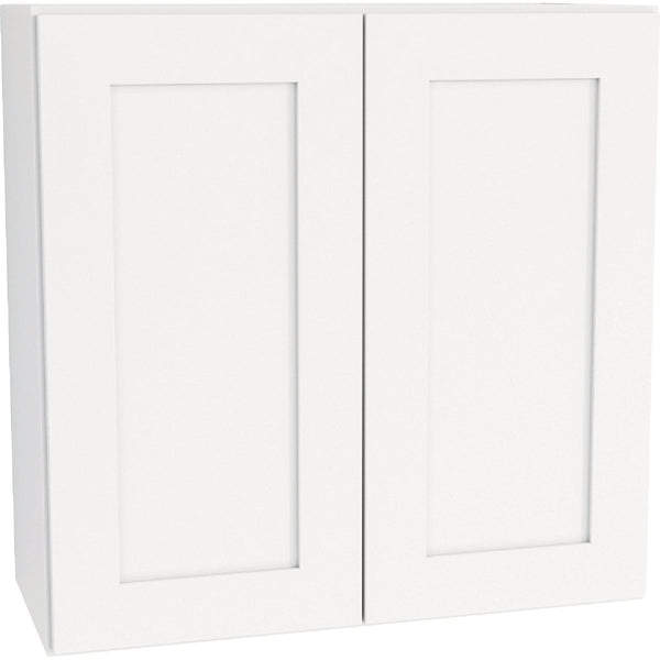 CraftMark Plymouth Shaker 30 In. W x 12 In. D x 30 In. H Ready To Assemble White Wall Kitchen Cabinet