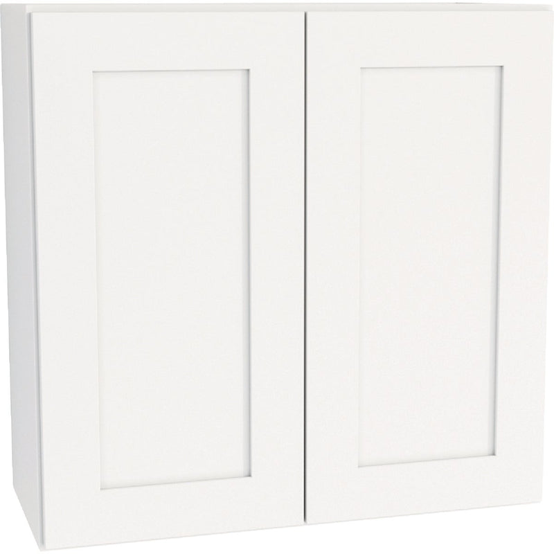 CraftMark Plymouth Shaker 30 In. W x 12 In. D x 30 In. H Ready To Assemble White Wall Kitchen Cabinet