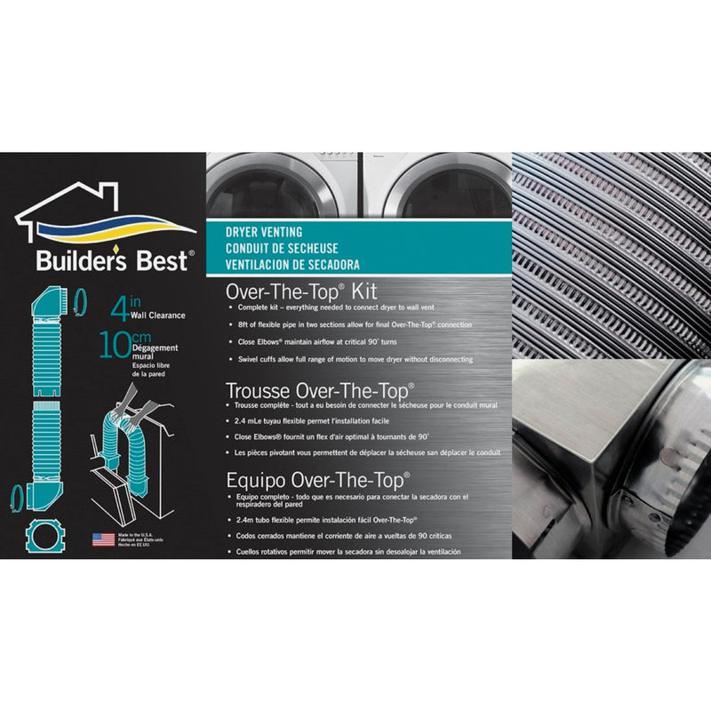 Builders Best Flexible Aluminum Dryer Hose Kit (5-Piece)