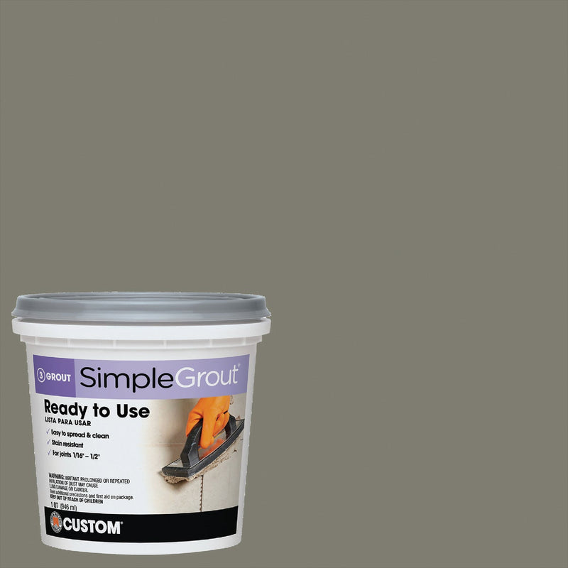 Custom Building Products Simplegrout Quart Natural Gray Pre-Mixed Sanded Tile Grout