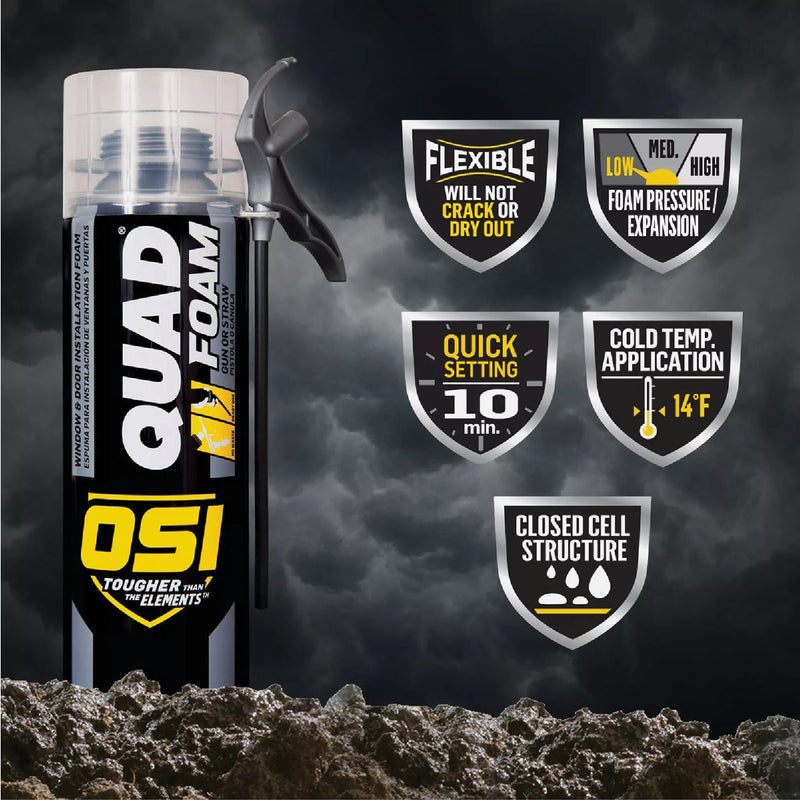 OSI Quad 21.1 Oz. Window & Door Foam Sealant