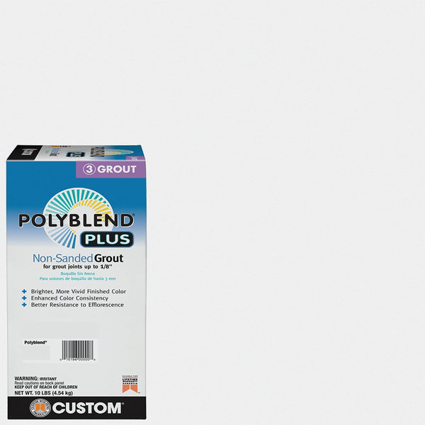 Custom Building Products PolyBlend PLUS 10 Lb. Arctic White Non-Sanded Tile Grout