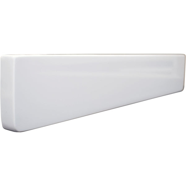 Modular Vanity Tops 3-1/2 In. H x 22 In. L Solid White Cultured Marble Side Splash, Universal