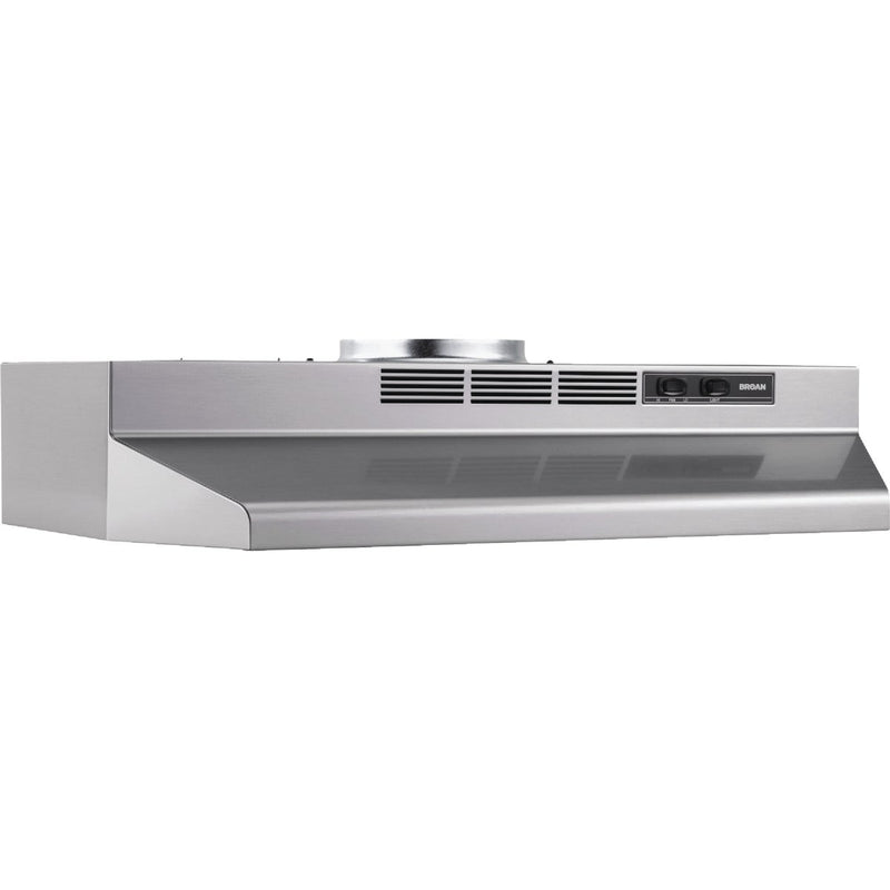 Broan 30 In. Convertible Under-Cabinet Range Hood, Stainless Finish with PrintGuard