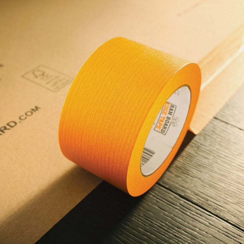 Ram Board Edge Tape 2-1/2 In. W x 180 Ft. L Floor Protection Tape, Safety Orange