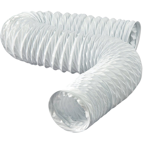 Dundas Jafine 3 In. Dia x 8 Ft. L White Vinyl Flexible Ducting