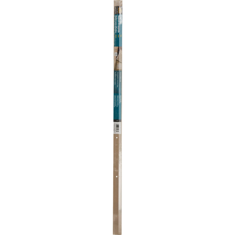 M-D Almond Fluted 1-3/8 In. x 3 Ft. Aluminum Carpet Trim Bar, Wide