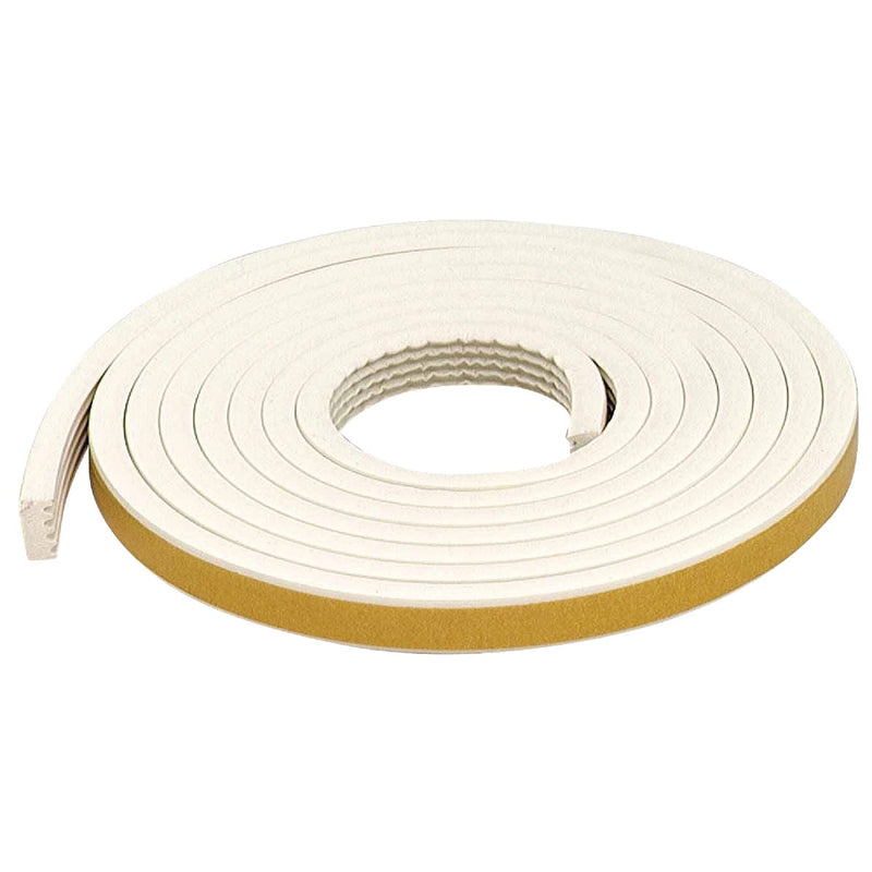 M-D White 10' 19/32" Rubber Weatherstrip